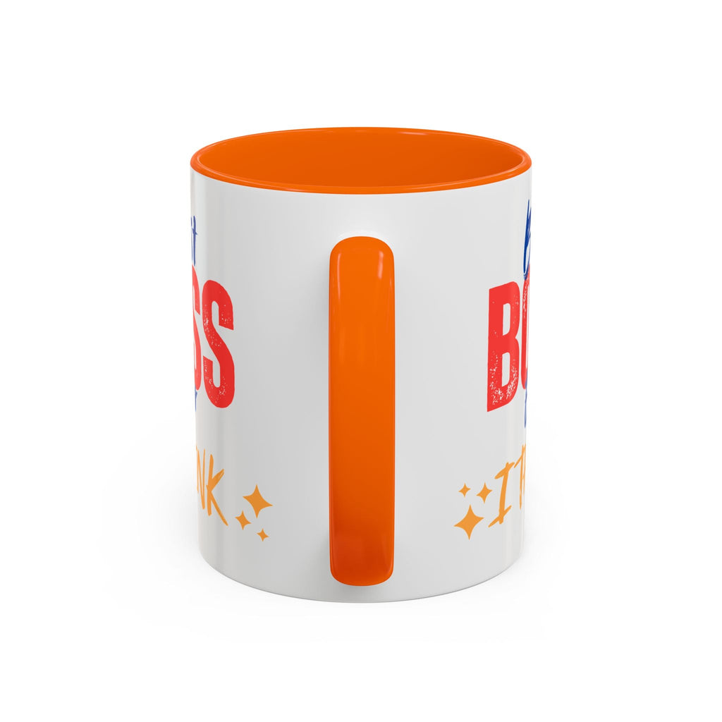 Bester Chef aller Zeiten Akzent-Kaffeetasse - Perfektes Geschenk zum Tag des Chefs, Büro-Dekoration, Motivierendes Trinkgeschirr, Lustige Kaffeetasse