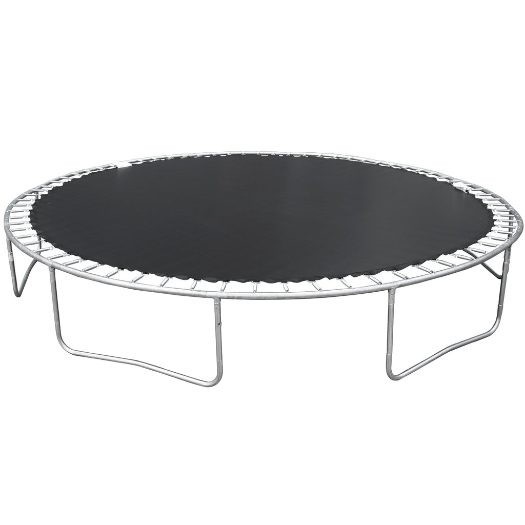 14FT Trampolin für Erwachsene & Kinder mit Basketballkorb, Outdoor-Trampoline mit Leiter und Sicherheitsnetz für Kinder und Erwachsene