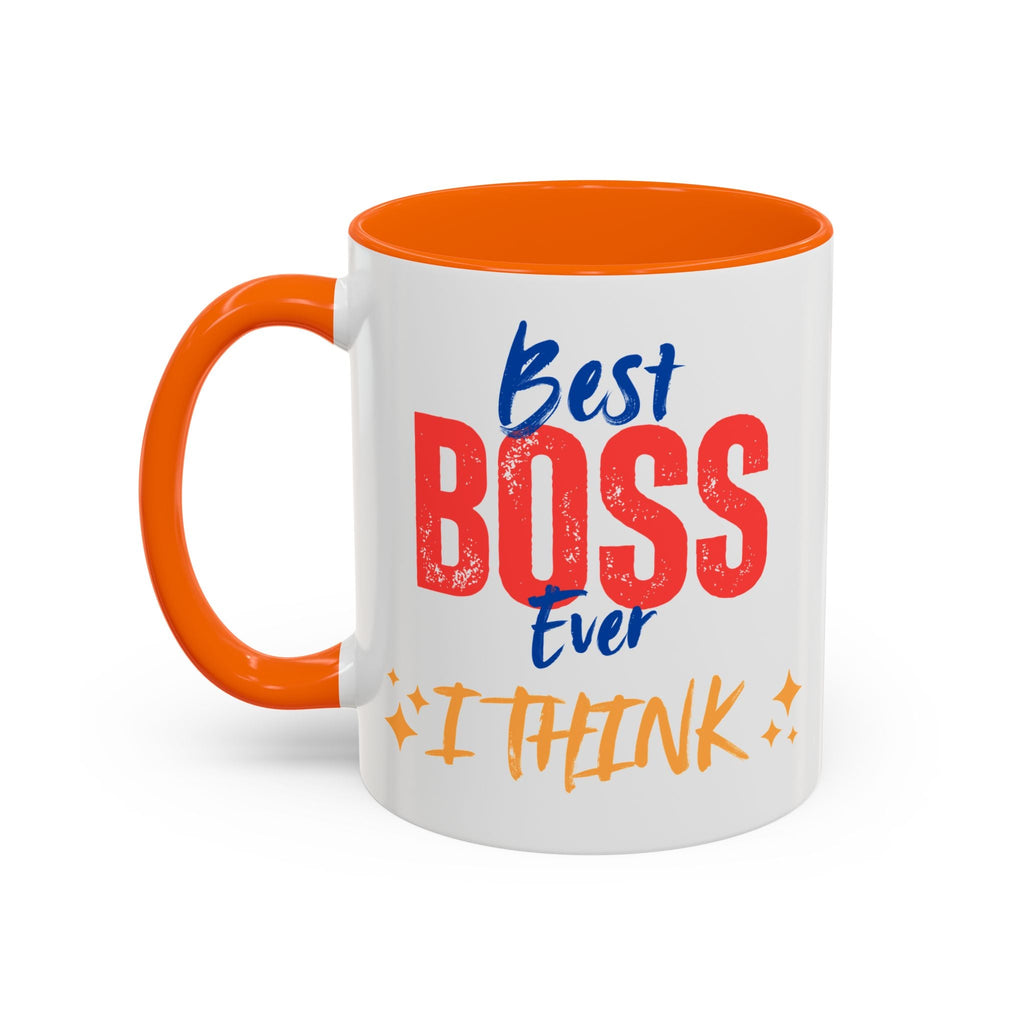 Bester Chef aller Zeiten Akzent-Kaffeetasse - Perfektes Geschenk zum Tag des Chefs, Büro-Dekoration, Motivierendes Trinkgeschirr, Lustige Kaffeetasse