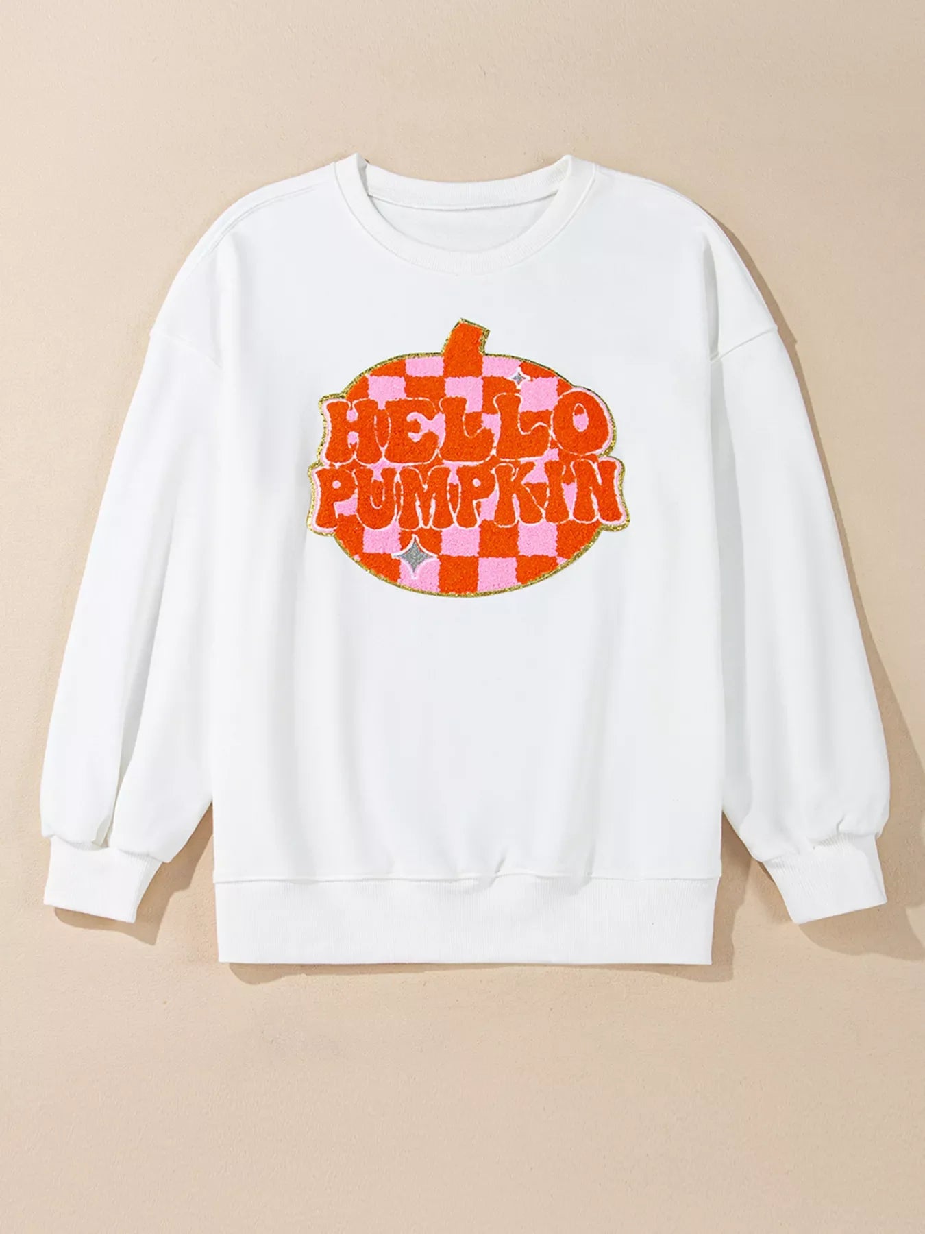 Halloween Kürbis-Muster Langarm-Sweatshirt