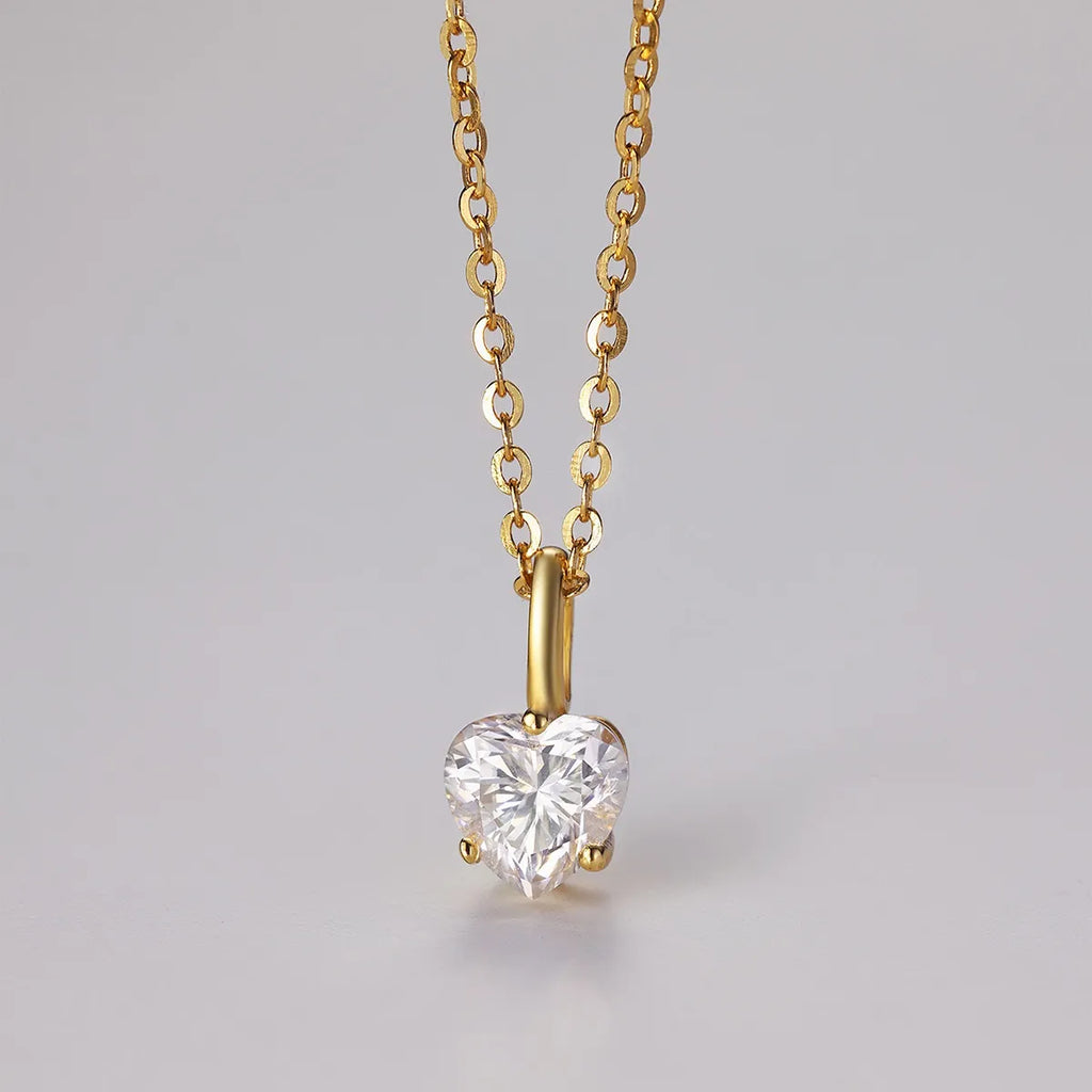 Collier pendentif en forme de cœur