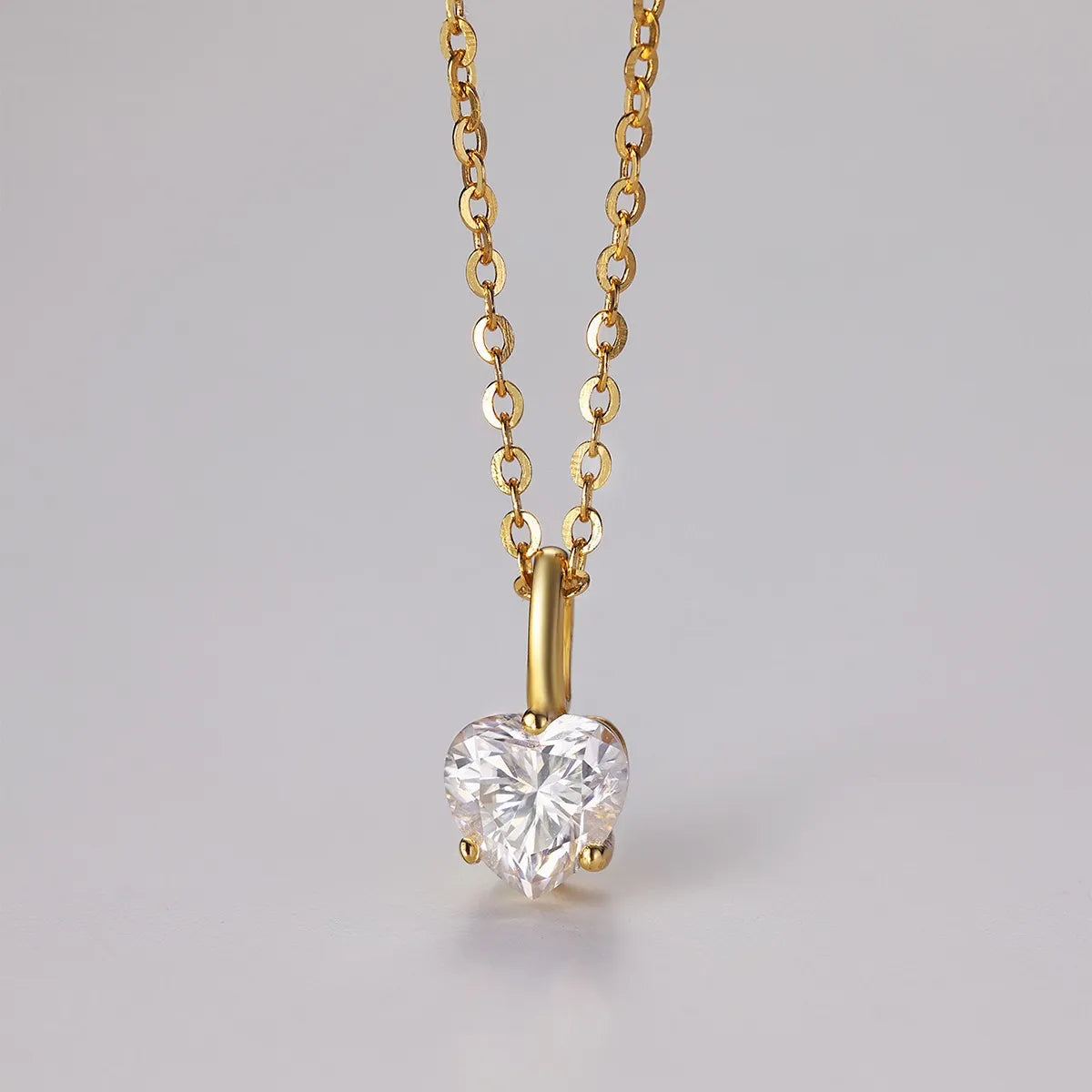 Collier pendentif en forme de cœur