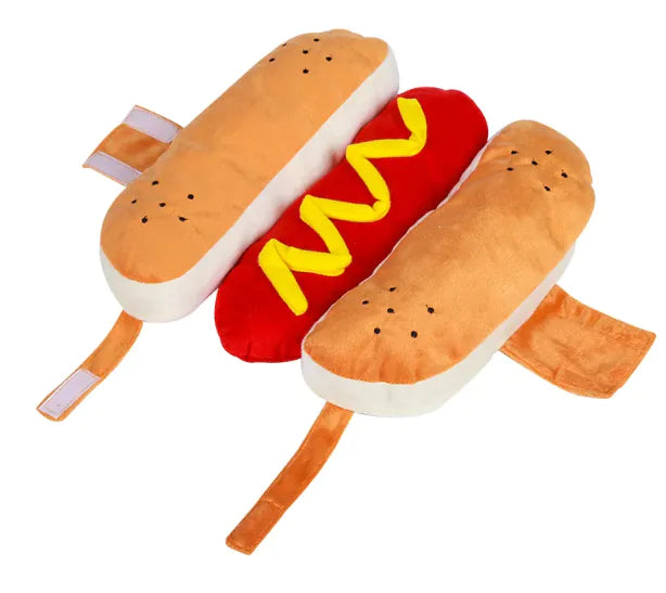 Hotdog-Halloweenkostüm für Haustiere