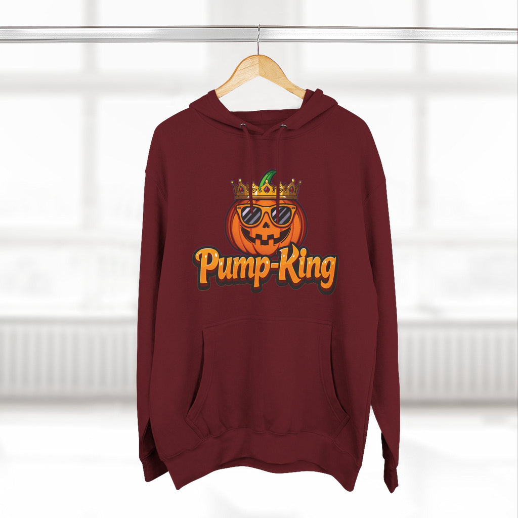 Pump-King Halloween Hoodie, Gemütliches Fleece-Sweatshirt für den Herbst, Lustige Kürbis-Kleidung, Herbst-Stil, Perfekt für Halloween-Feiern