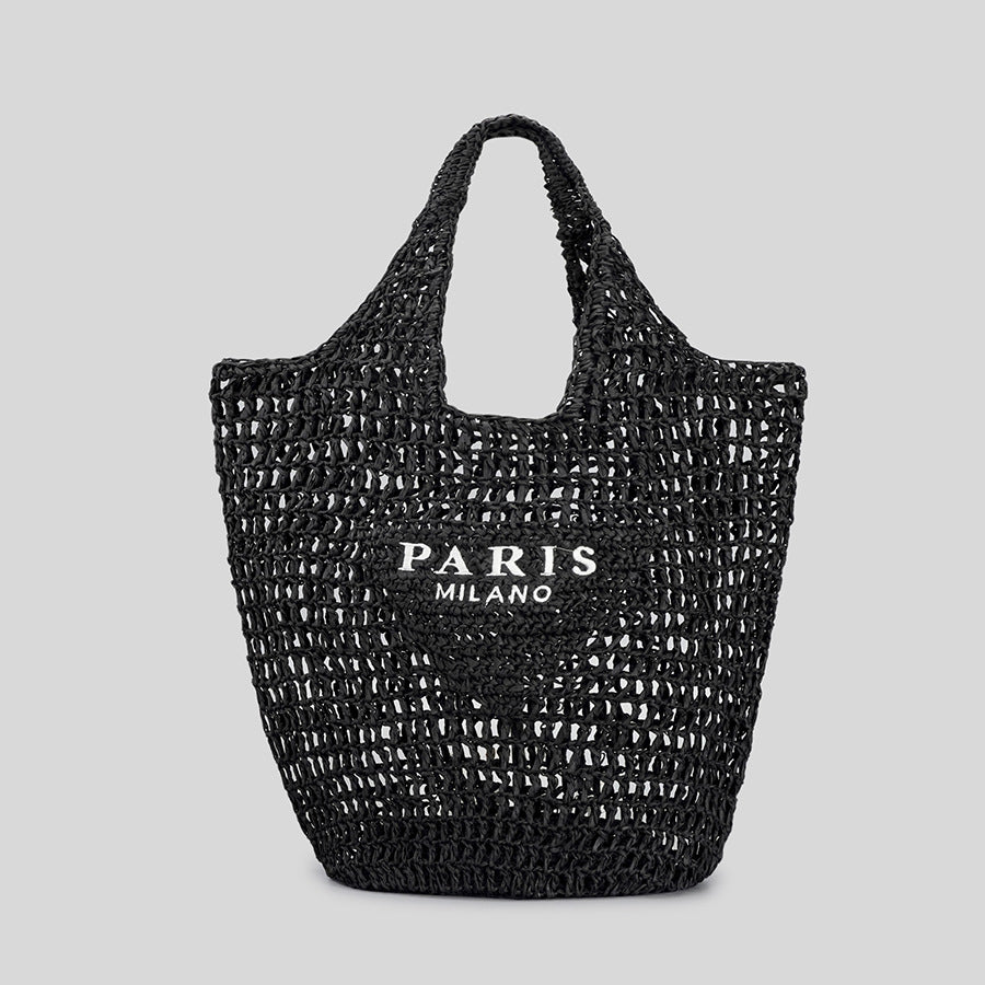Handgestrickte Taschen Stricktaschen Retro-beliebte Hohlhandtasche mit großem Fassungsvermögen Damenhandtaschen