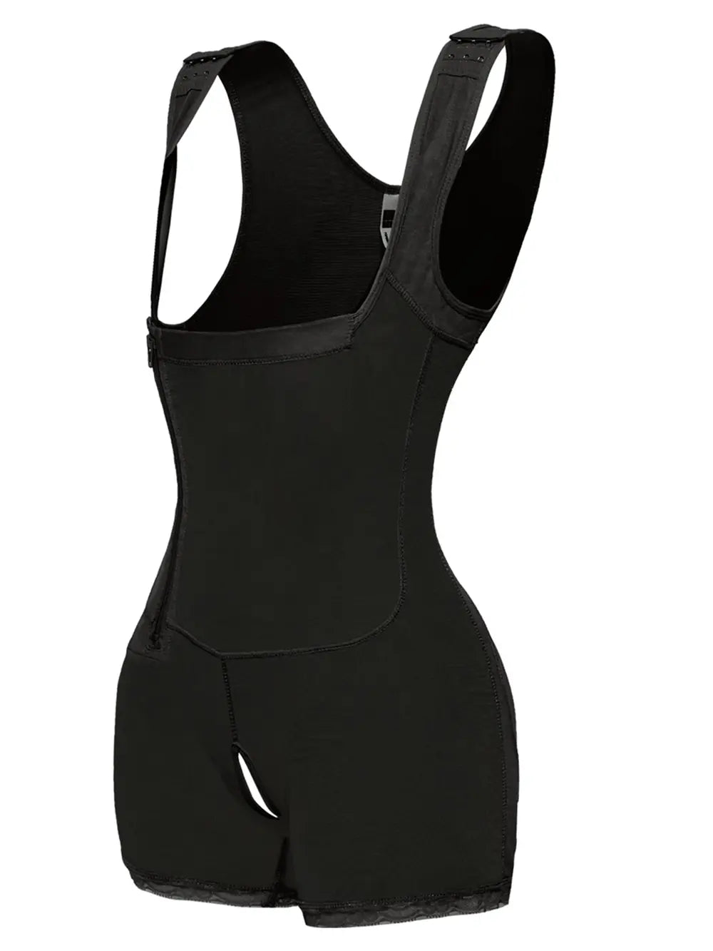 Full Size Side Zip Up Shapewear mit breiten Trägern