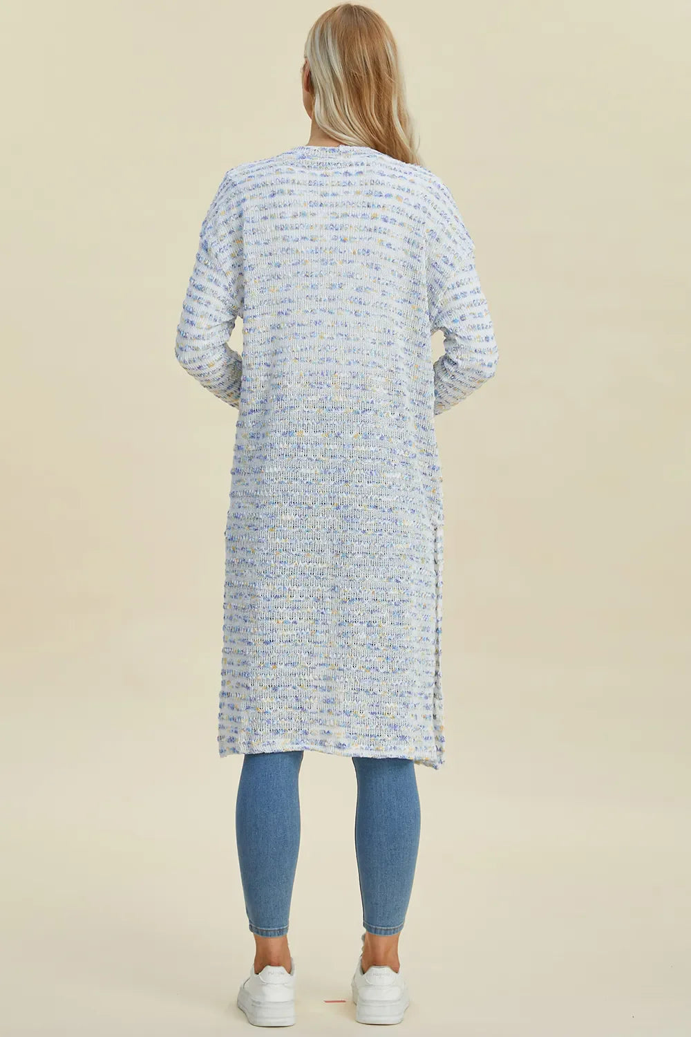 Cardigan long ouvert en maille Double Take