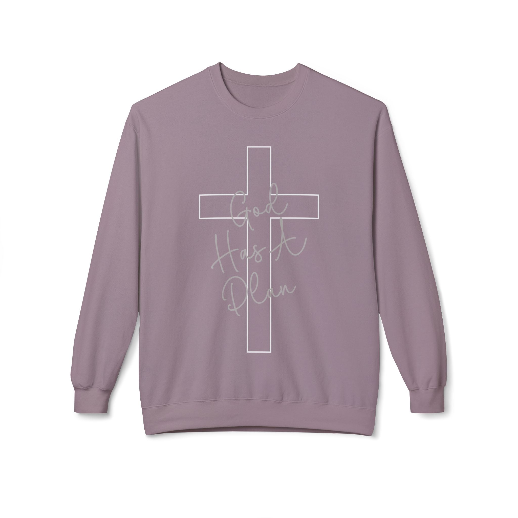 Sweat-shirt ras du cou « Dieu a un plan » – Jérémie 29:11, Pull chrétien