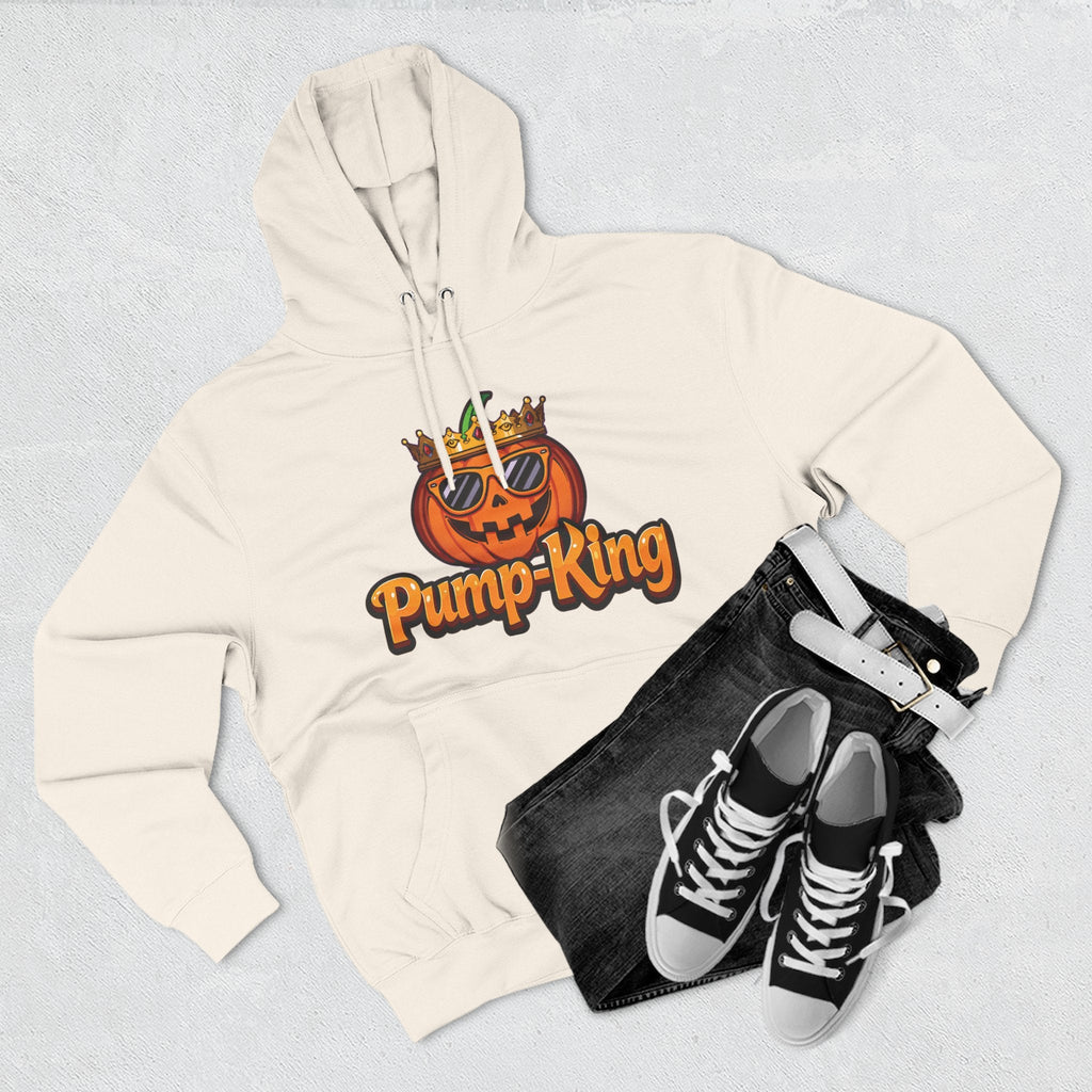 Pump-King Halloween Hoodie, Gemütliches Fleece-Sweatshirt für den Herbst, Lustige Kürbis-Kleidung, Herbst-Stil, Perfekt für Halloween-Feiern