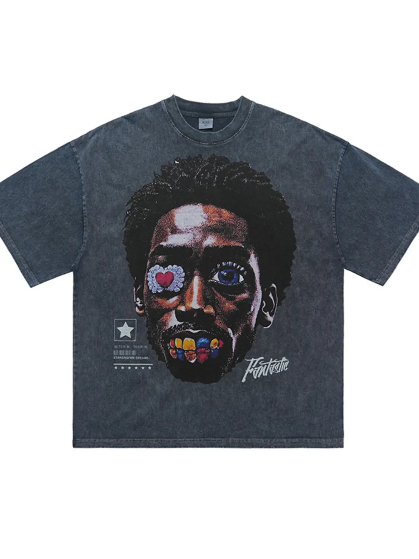T-shirt graphique à col rond et manches courtes pour homme