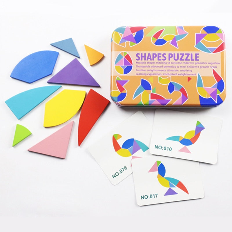Candywood Kreatives Puzzle 4 Stile Kinder Holzspielzeug Für Kinder Puzzle Kinder Frühes Lernen Lernspielzeug