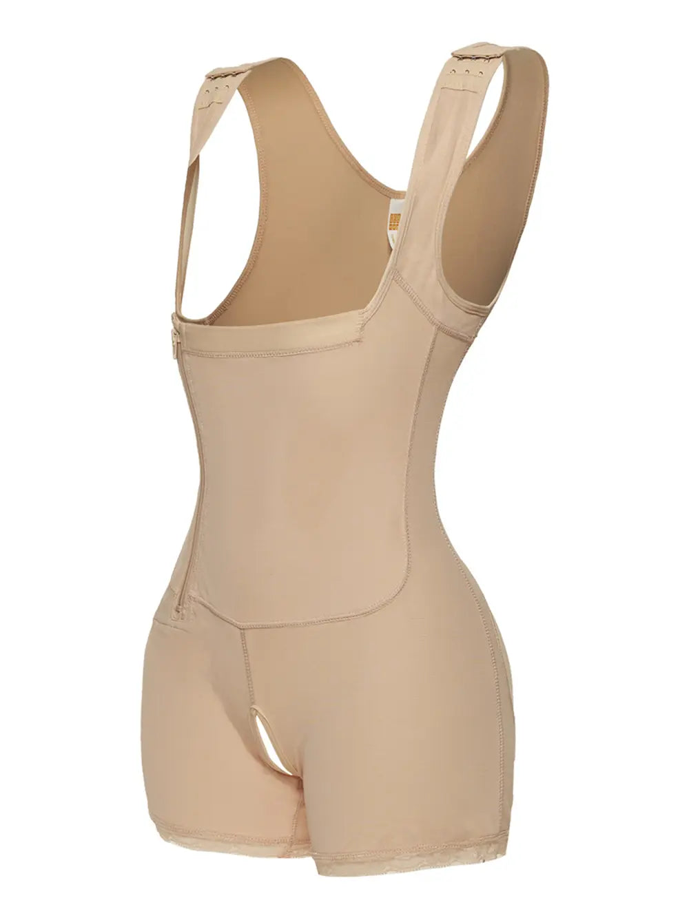 Full Size Side Zip Up Shapewear mit breiten Trägern