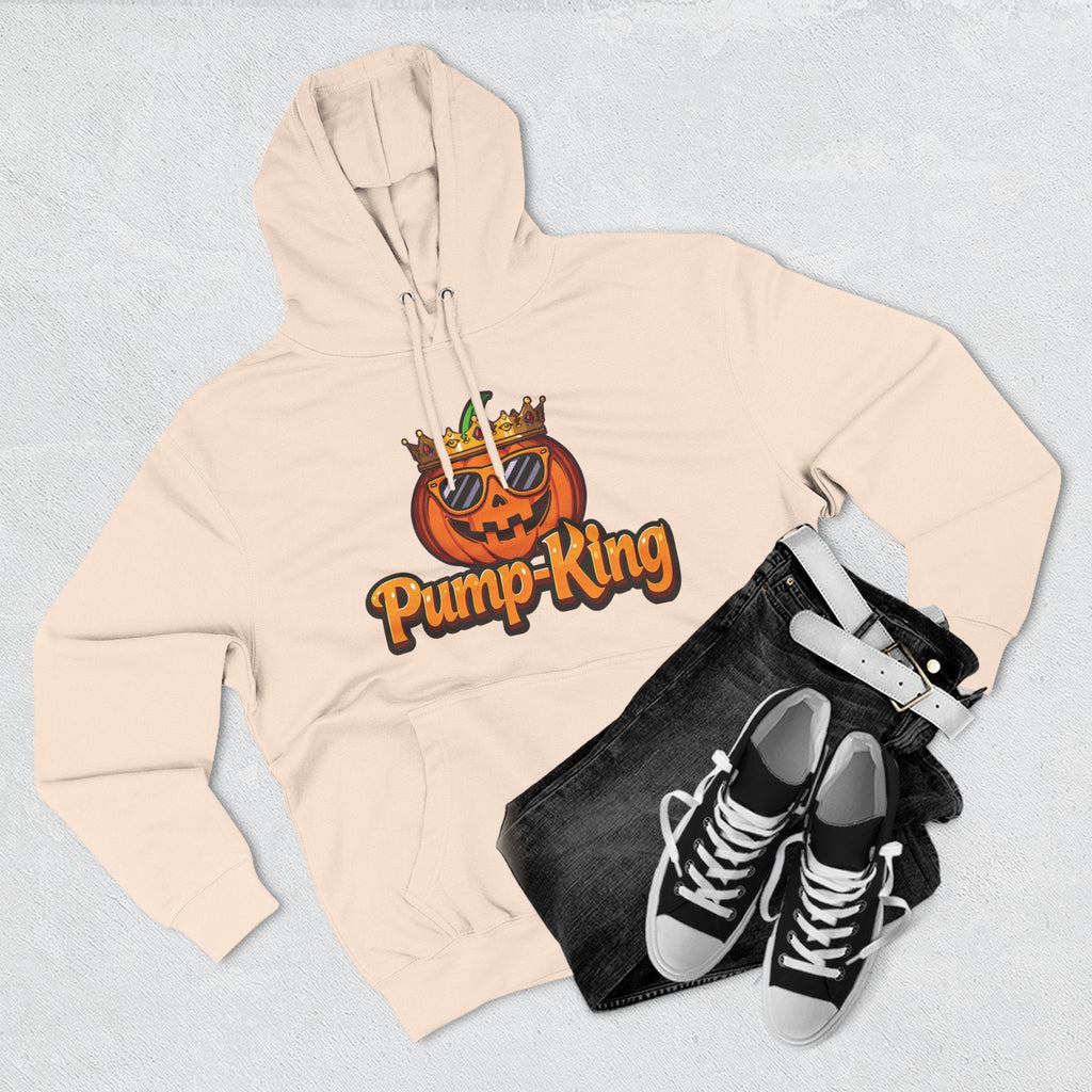 Pump-King Halloween Hoodie, Gemütliches Fleece-Sweatshirt für den Herbst, Lustige Kürbis-Kleidung, Herbst-Stil, Perfekt für Halloween-Feiern