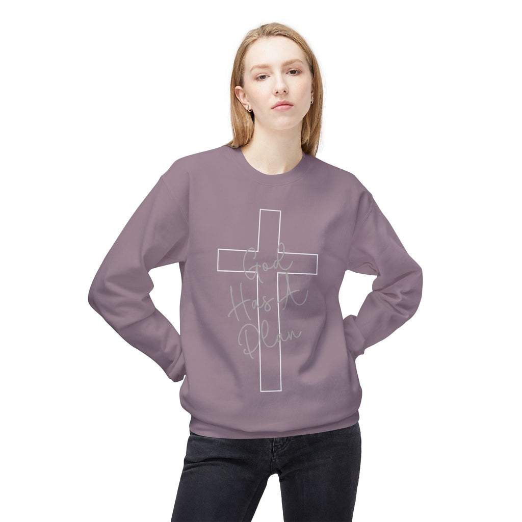Gott hat einen Plan Rundhals-Sweatshirt – Jeremia 29:11 Christlicher Pullover