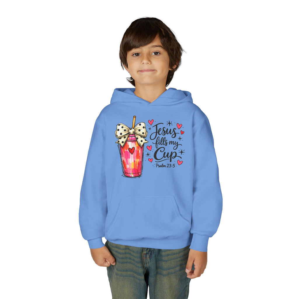 Jesus Fills My Cup Hoodie | Psalm 23 Christlicher Glaube Kinder