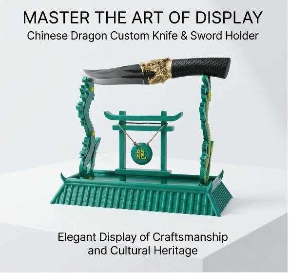 Chinese Dragon Knife Holder
