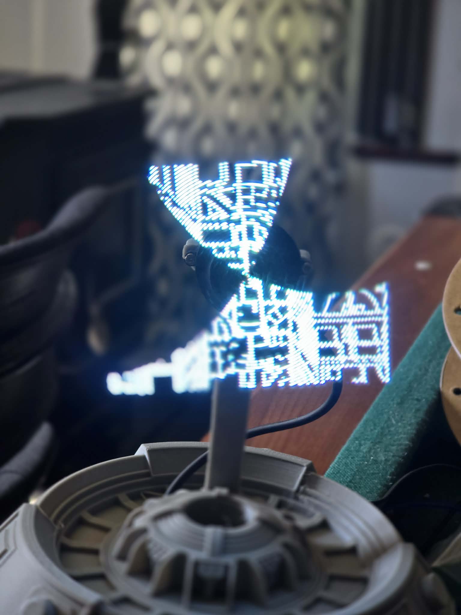Fichier vidéo de fan d'hologramme Star Wars