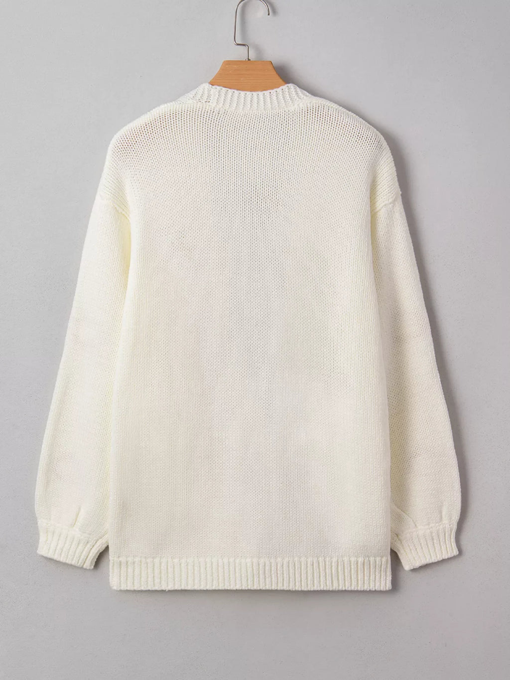 Cardigan tricoté brodé citrouille d'Halloween