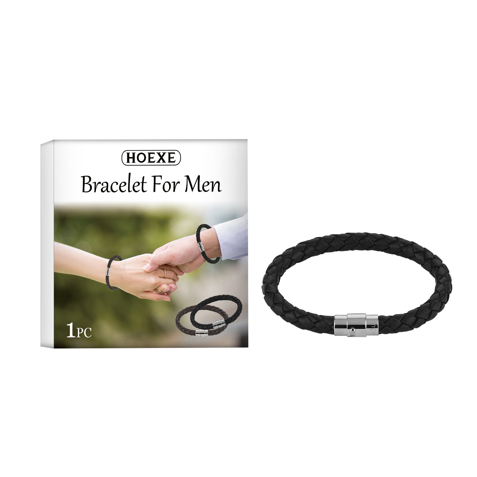 Paar-Armband, PU-Lederseil geflochtenes Armband für Männer und Frauen im schlichten Stil, Persönlichkeit, Modeaccessoires