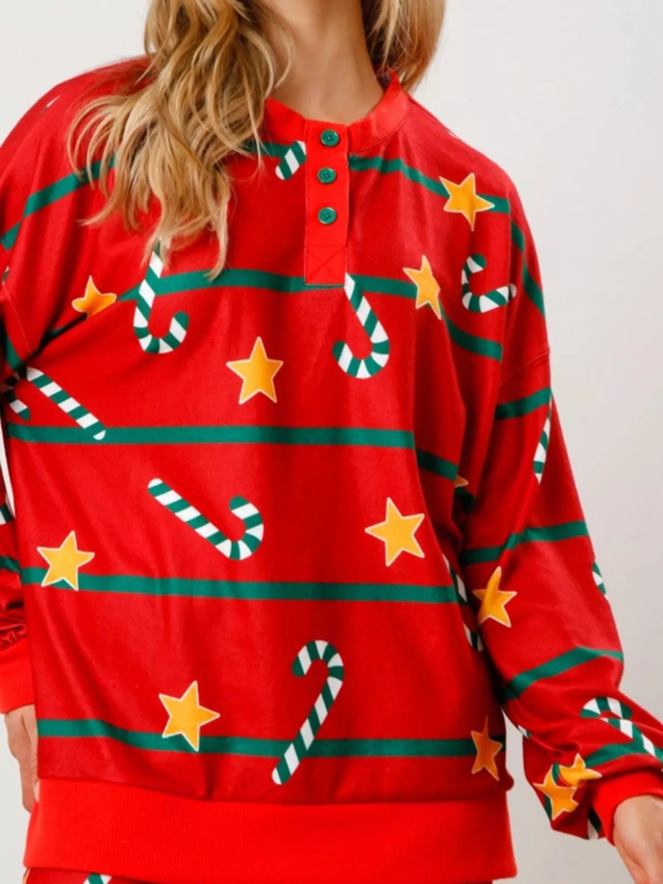 Ensemble de pyjama de Noël manches longues et pantalon