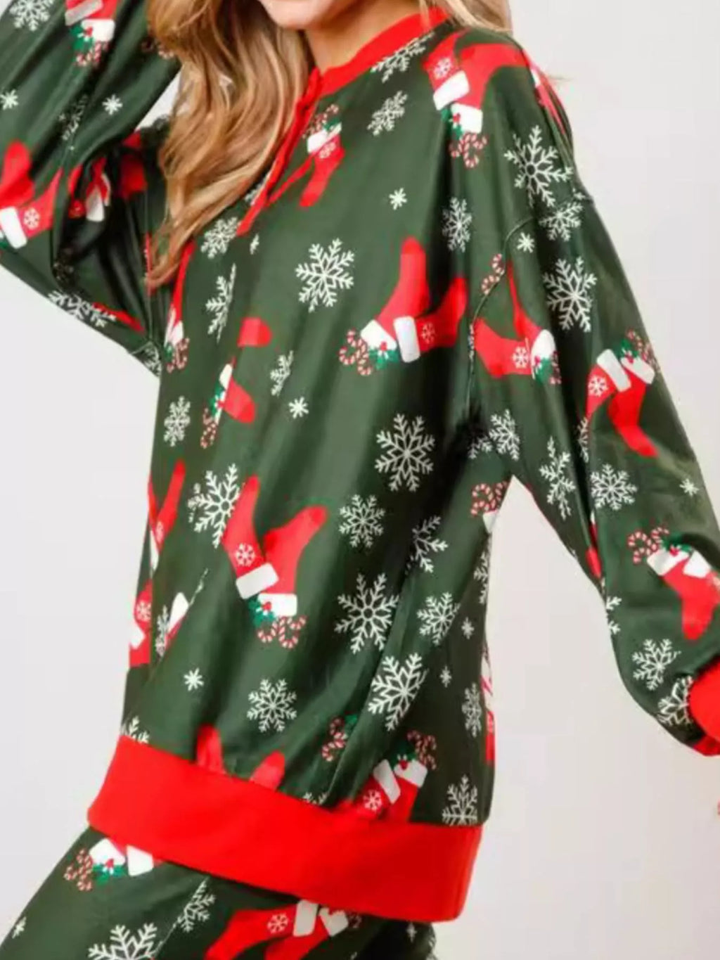 Ensemble de pyjama de Noël manches longues et pantalon