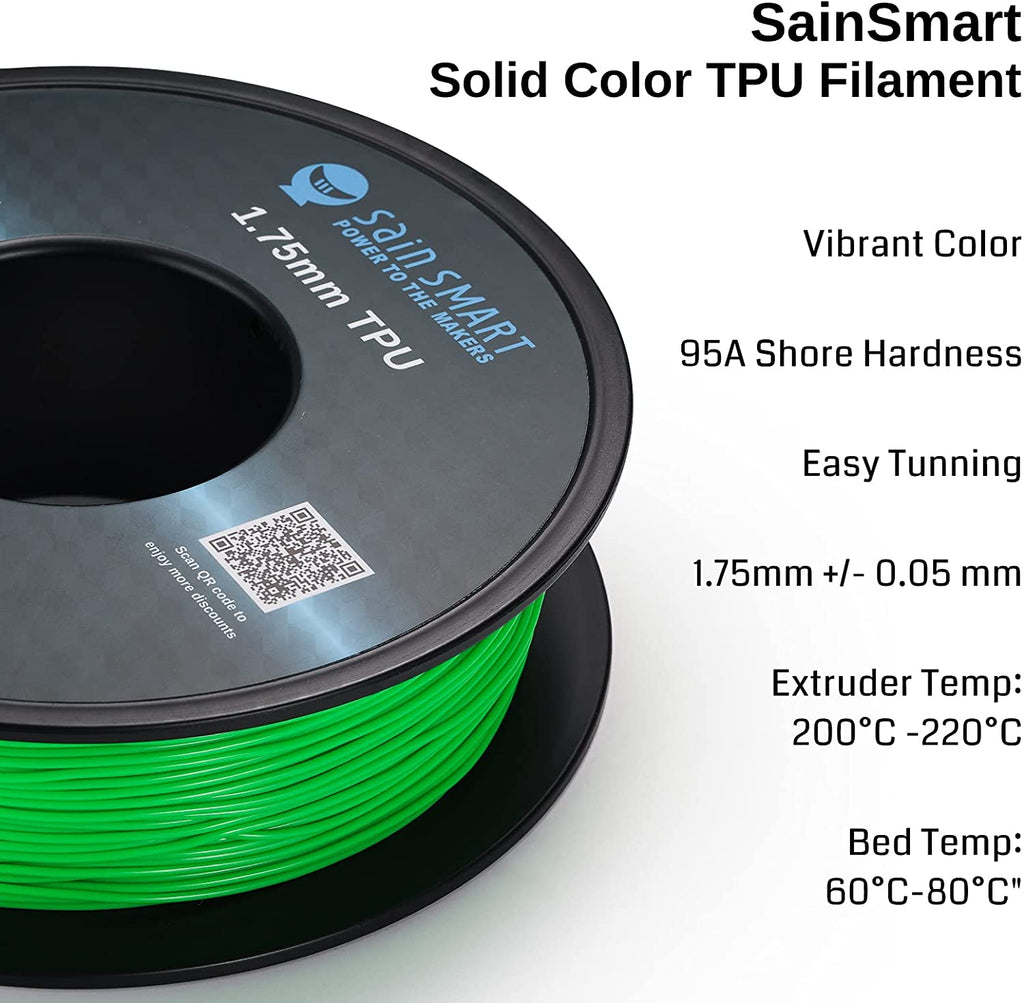 Neongrün, Cyberpunk Farbe TPU Filament 1,75 mm 0,8 kg/1,76 lb