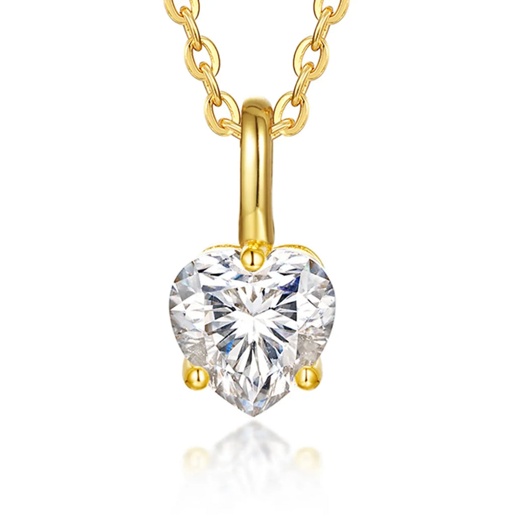Collier pendentif en forme de cœur
