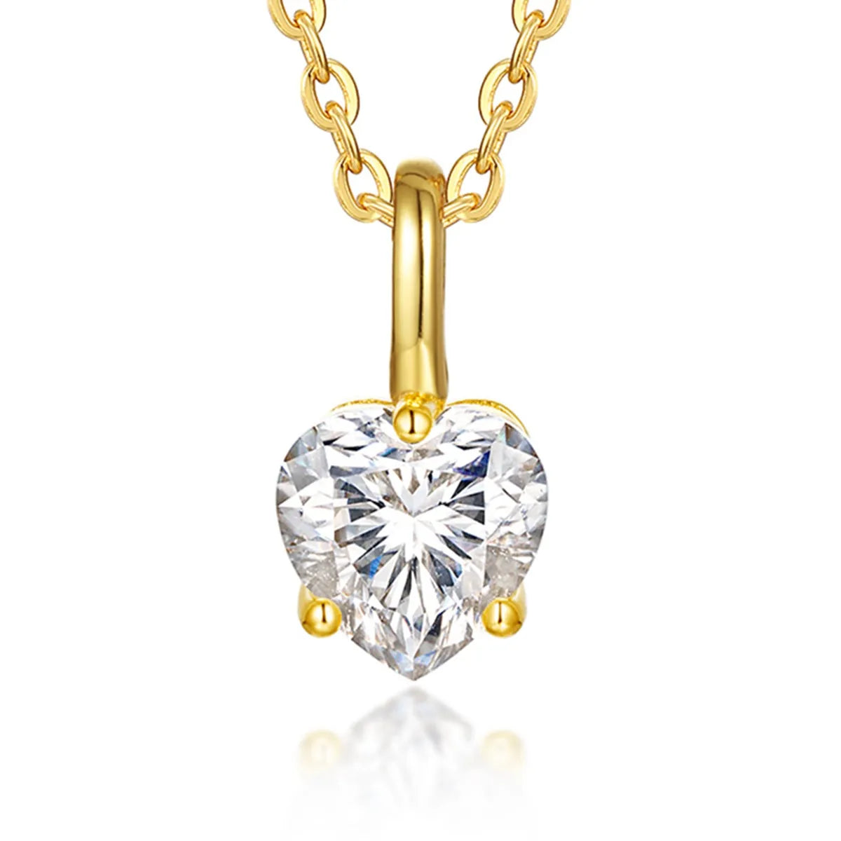 Collier pendentif en forme de cœur