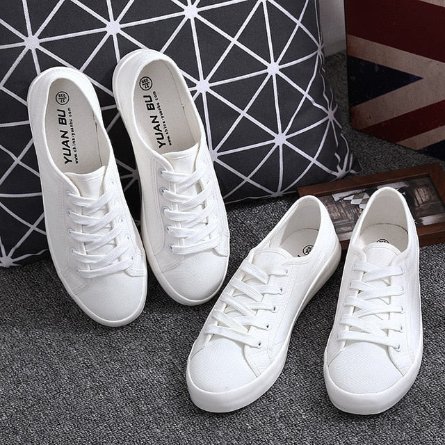 Chaussures en toile blanches Chaussures de sport tennis femme Chaussures plates Oxford femme Chaussures littéraires sauvages pour femme