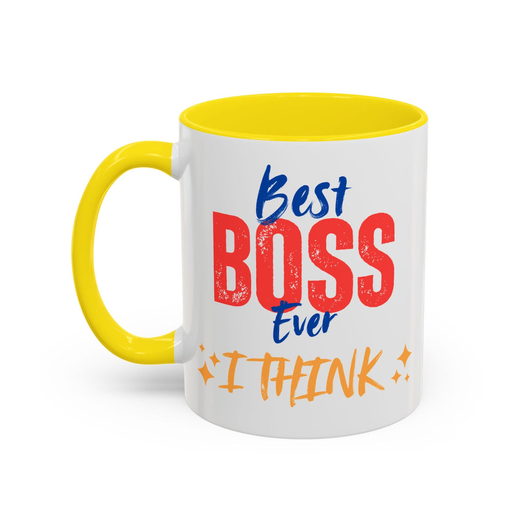 Bester Chef aller Zeiten Akzent-Kaffeetasse - Perfektes Geschenk zum Tag des Chefs, Büro-Dekoration, Motivierendes Trinkgeschirr, Lustige Kaffeetasse