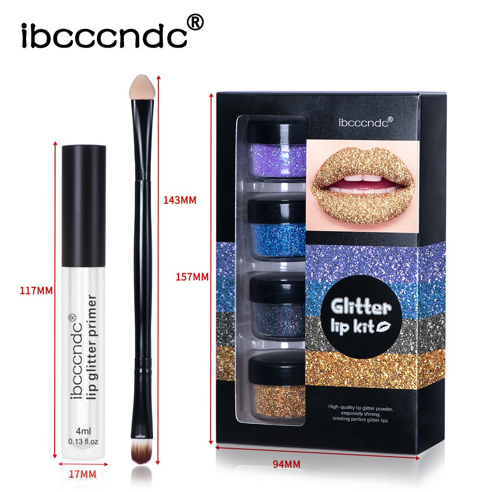 ibcccndc Glitzer-Lipgloss-Set