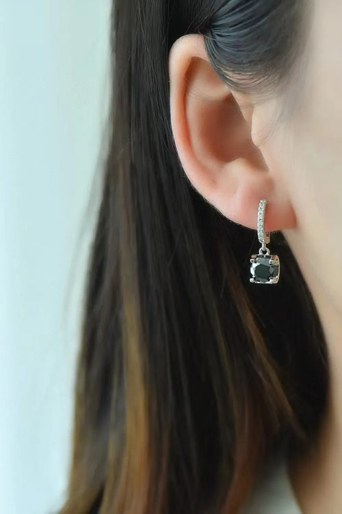 2 Karat Moissanit 925 Sterling Silber Ohrhänger