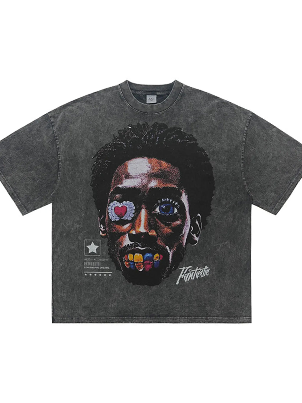 T-shirt graphique à col rond et manches courtes pour homme