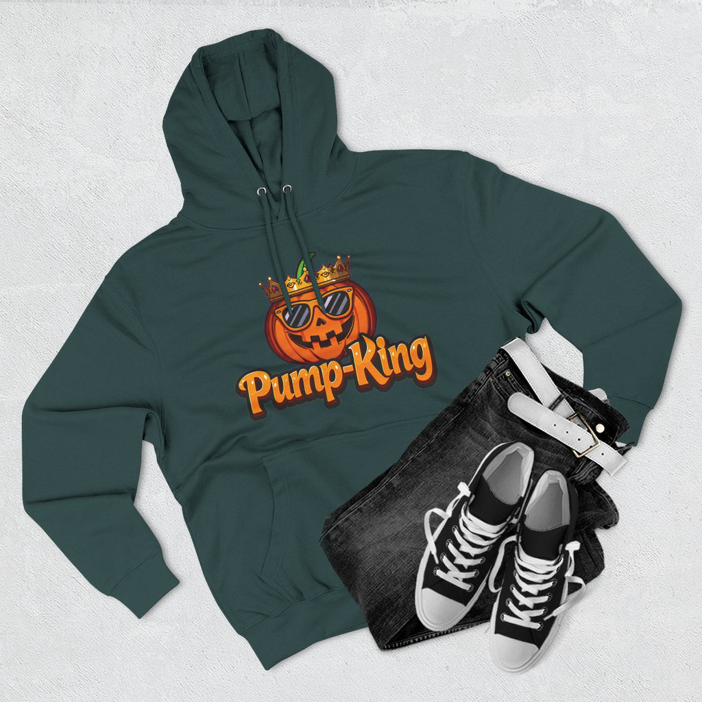 Pump-King Halloween Hoodie, Gemütliches Fleece-Sweatshirt für den Herbst, Lustige Kürbis-Kleidung, Herbst-Stil, Perfekt für Halloween-Feiern