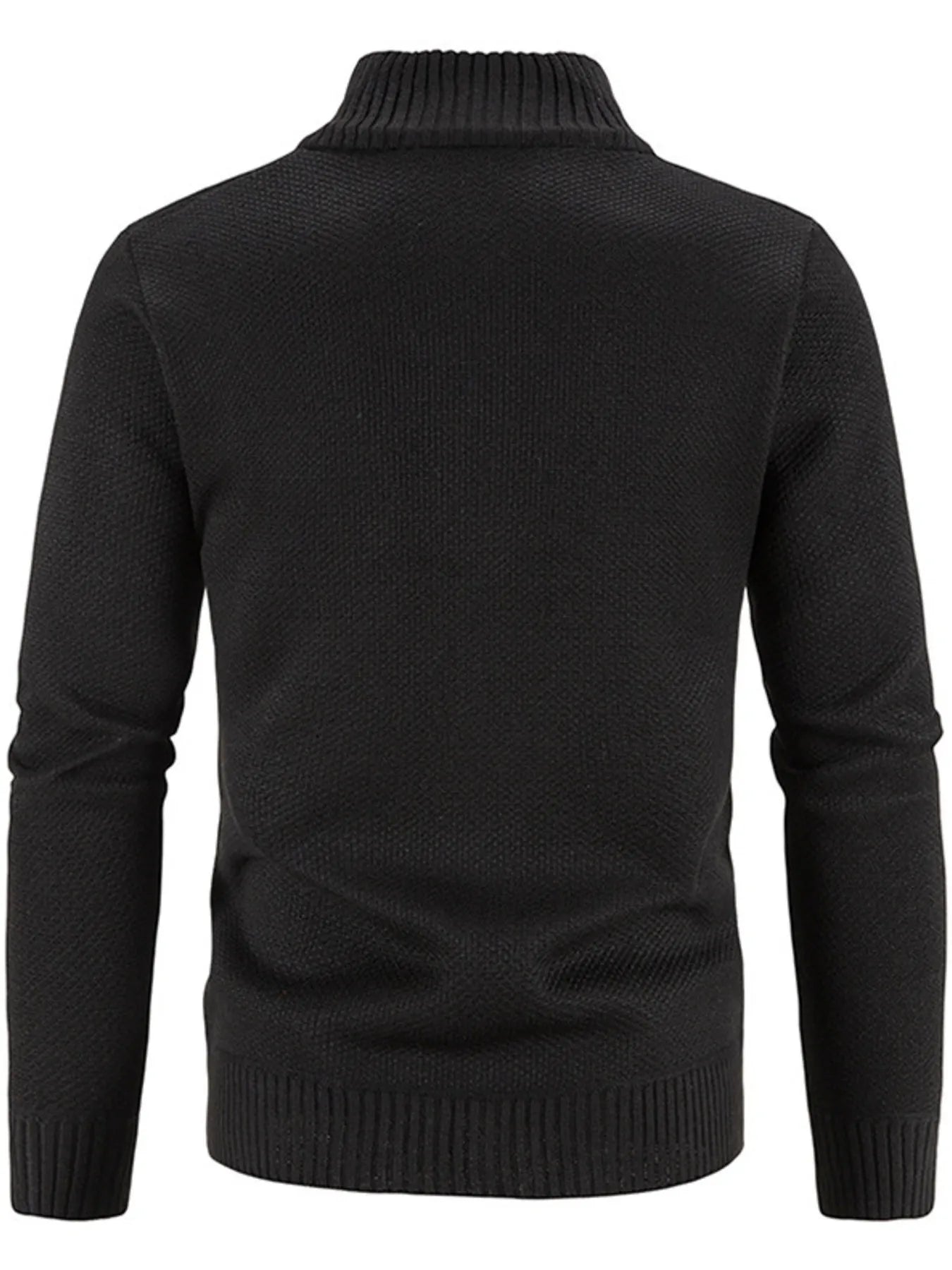 Herren Strickjacke mit Reißverschluss, Übergröße, Langarm