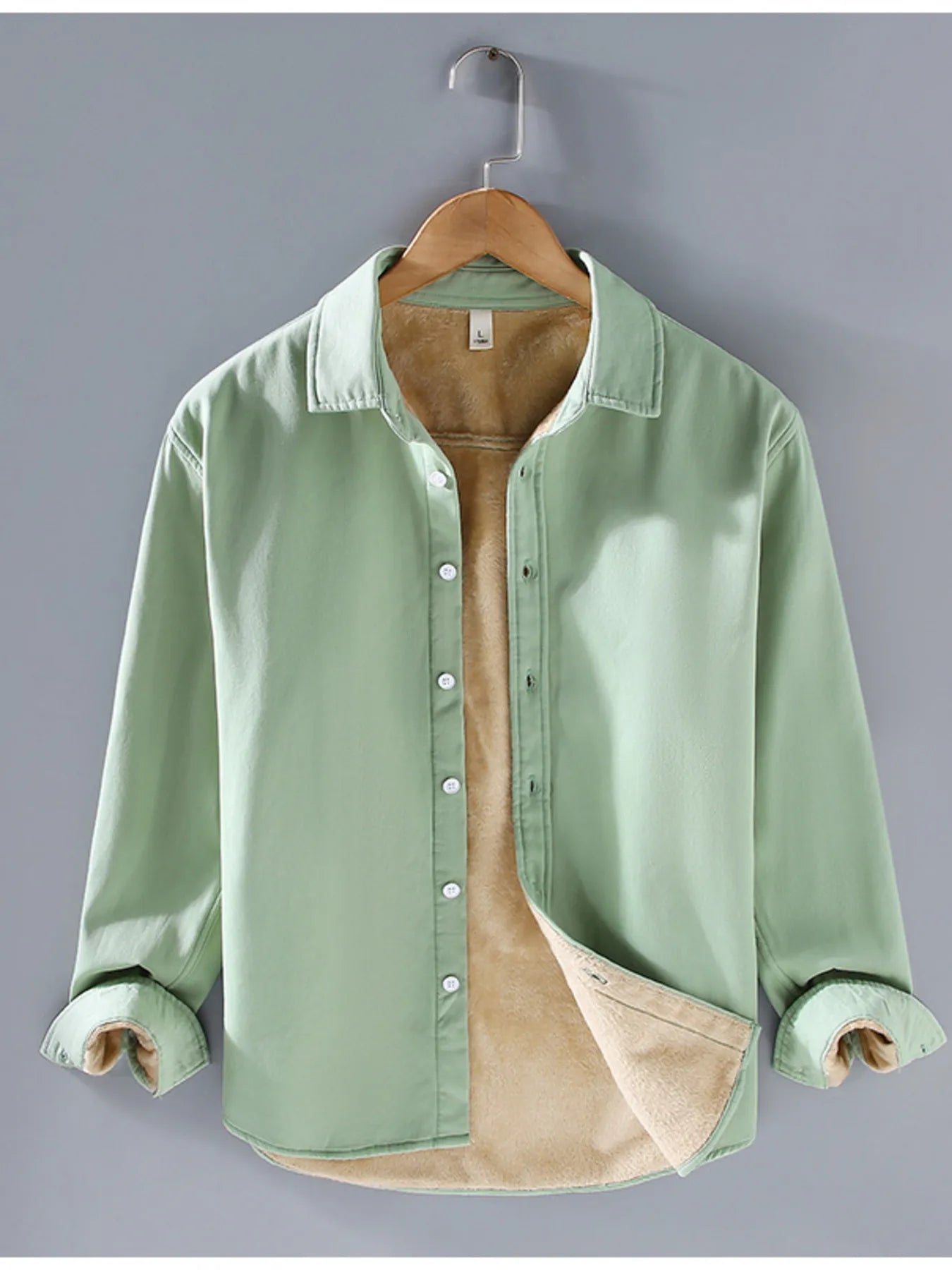 Herren Big & Tall Langarm-Hemd zum Knöpfen