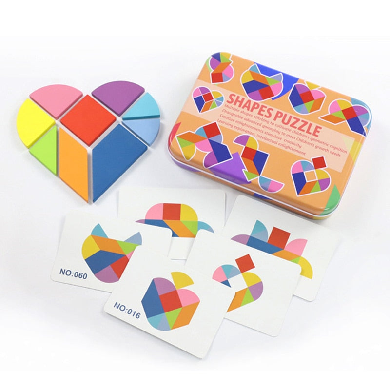 Candywood Kreatives Puzzle 4 Stile Kinder Holzspielzeug Für Kinder Puzzle Kinder Frühes Lernen Lernspielzeug