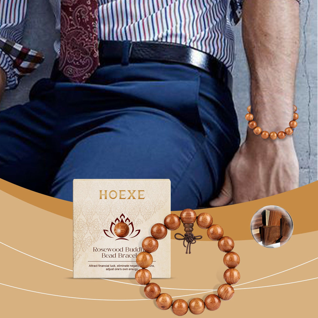 Rosenholz Buddha Perlenarmband Täglich Einfaches Modedesign Armband Persönlichkeit All-In-One Perlenarmband