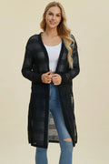 Cardigan long ouvert en maille Double Take