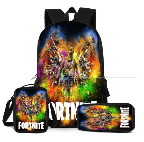 3-teiliges Schul-Fornite-Taschen-Set