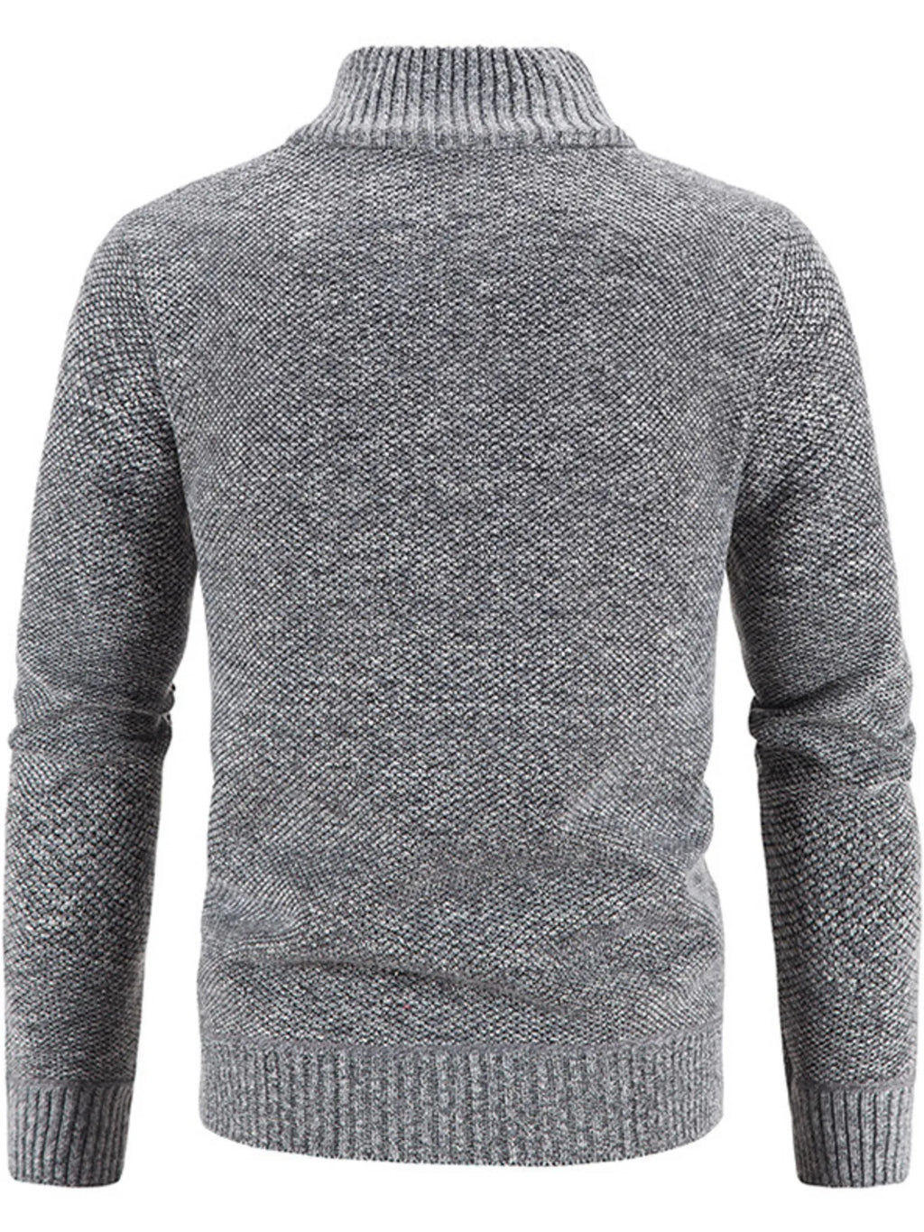 Herren Strickjacke mit Reißverschluss, Übergröße, Langarm