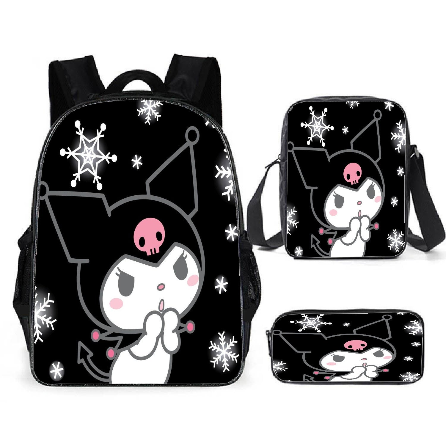 Neue Cartoon-Schultasche mit Aufdruck, individuelle Büchertasche, hochwertige Rucksäcke, Federmäppchen, Kindertaschen für Mädchen