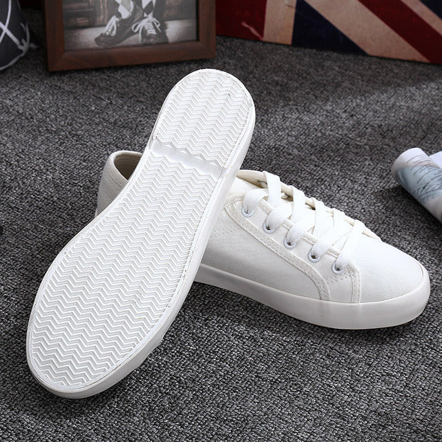 Chaussures en toile blanches Chaussures de sport tennis femme Chaussures plates Oxford femme Chaussures littéraires sauvages pour femme