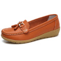 Frühlings-Ballerinas Damen Schuhe Loafer Echtes Leder Damen Ballerinas Slip-on Damen Loafer Damen Mokassinschuhe