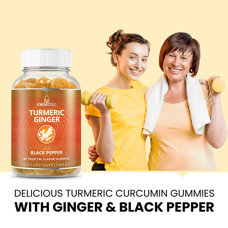 Gummies de curcumine et de poivre noir