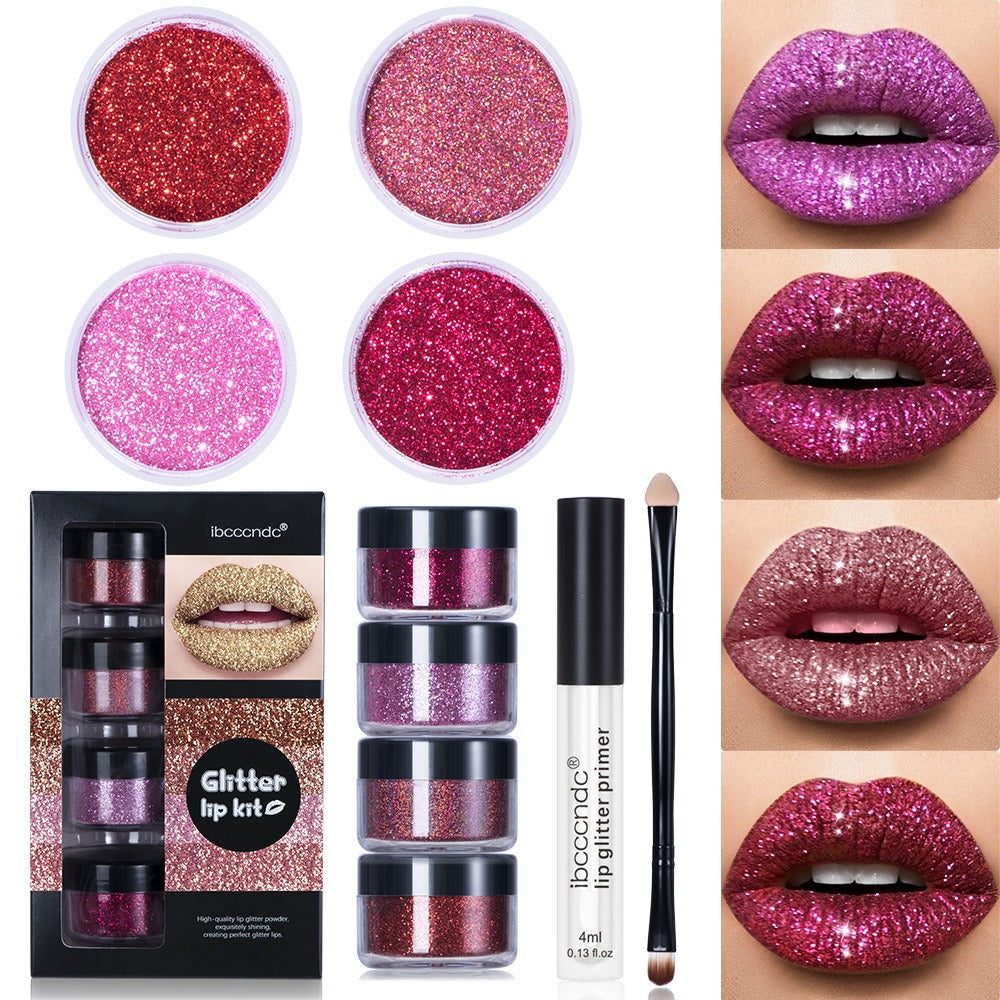 ibcccndc Glitzer-Lipgloss-Set