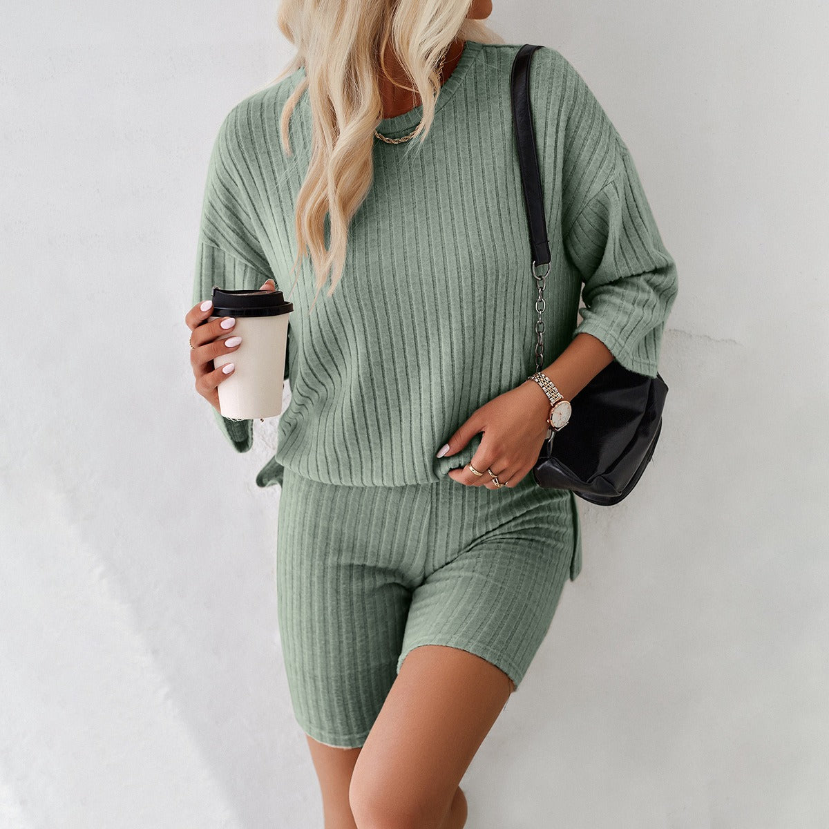 European and American women's spring and summer elegant and fashionable casual set