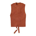 Haut court en maille dos nu pour femme nouvelle collection printemps