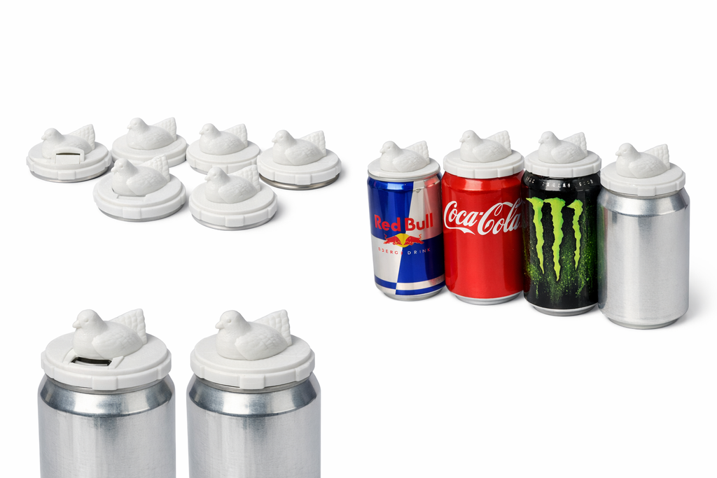 Hen in a Nest – Custom 3D Printed Can Lid - 8 Pack