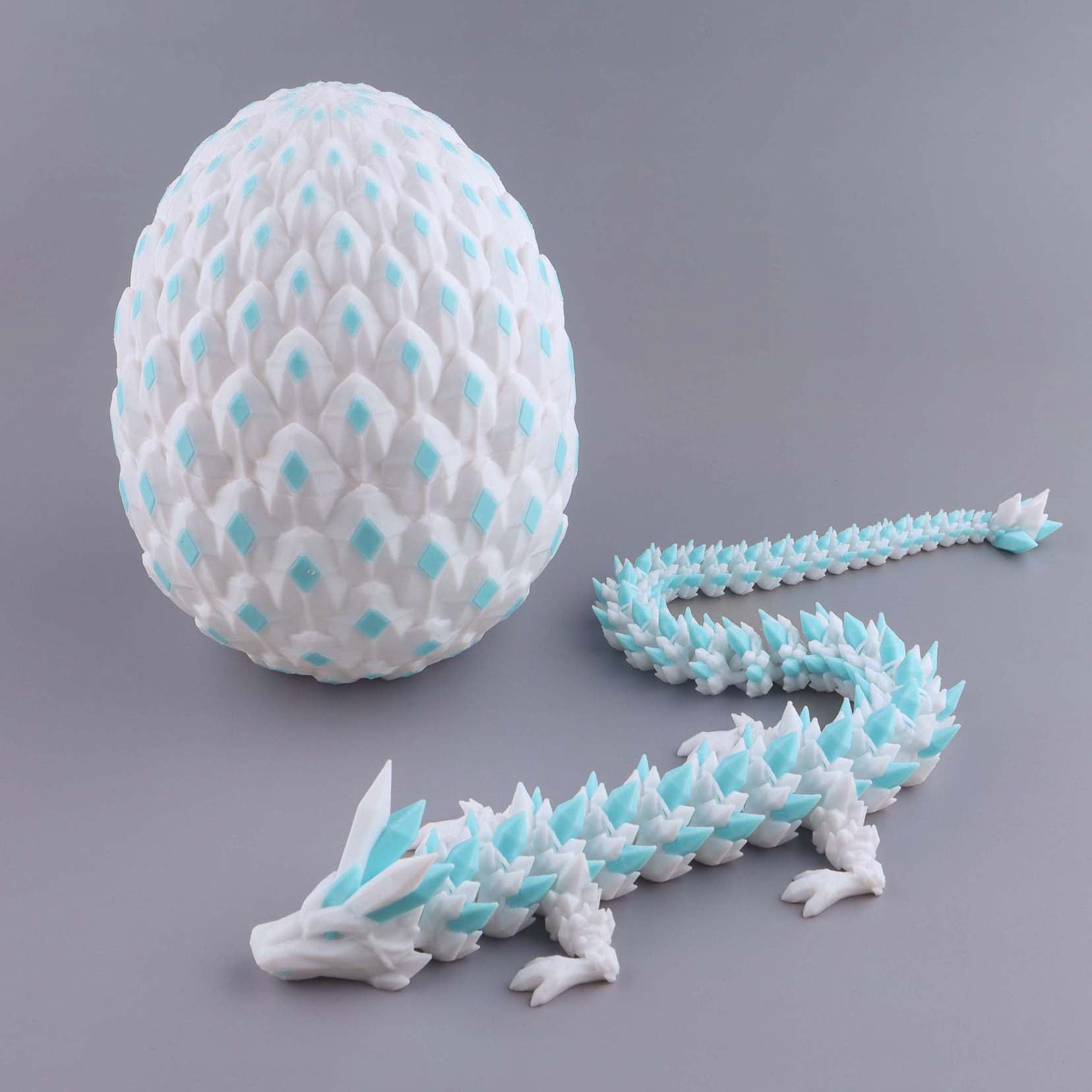 3D-gedruckter Kristall-Drachen-Fidget-Toy – Bewegliches, flexibles Schreibtischspielzeug als Geschenk